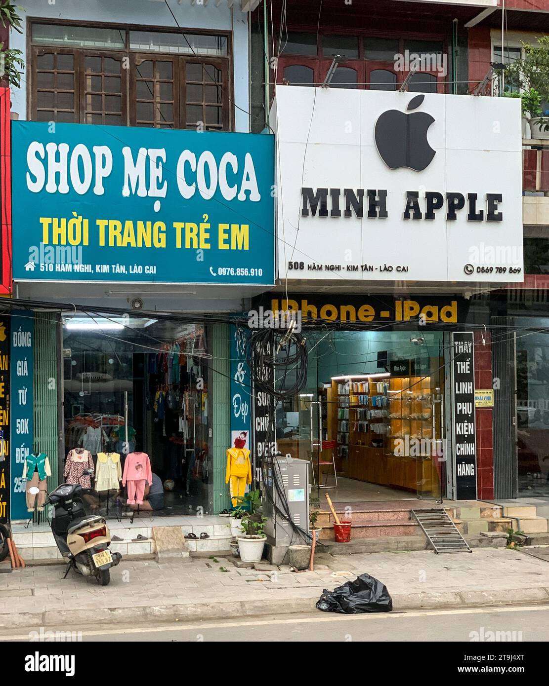 Lao Cai, Vietnam. Apple Store. Stockfoto