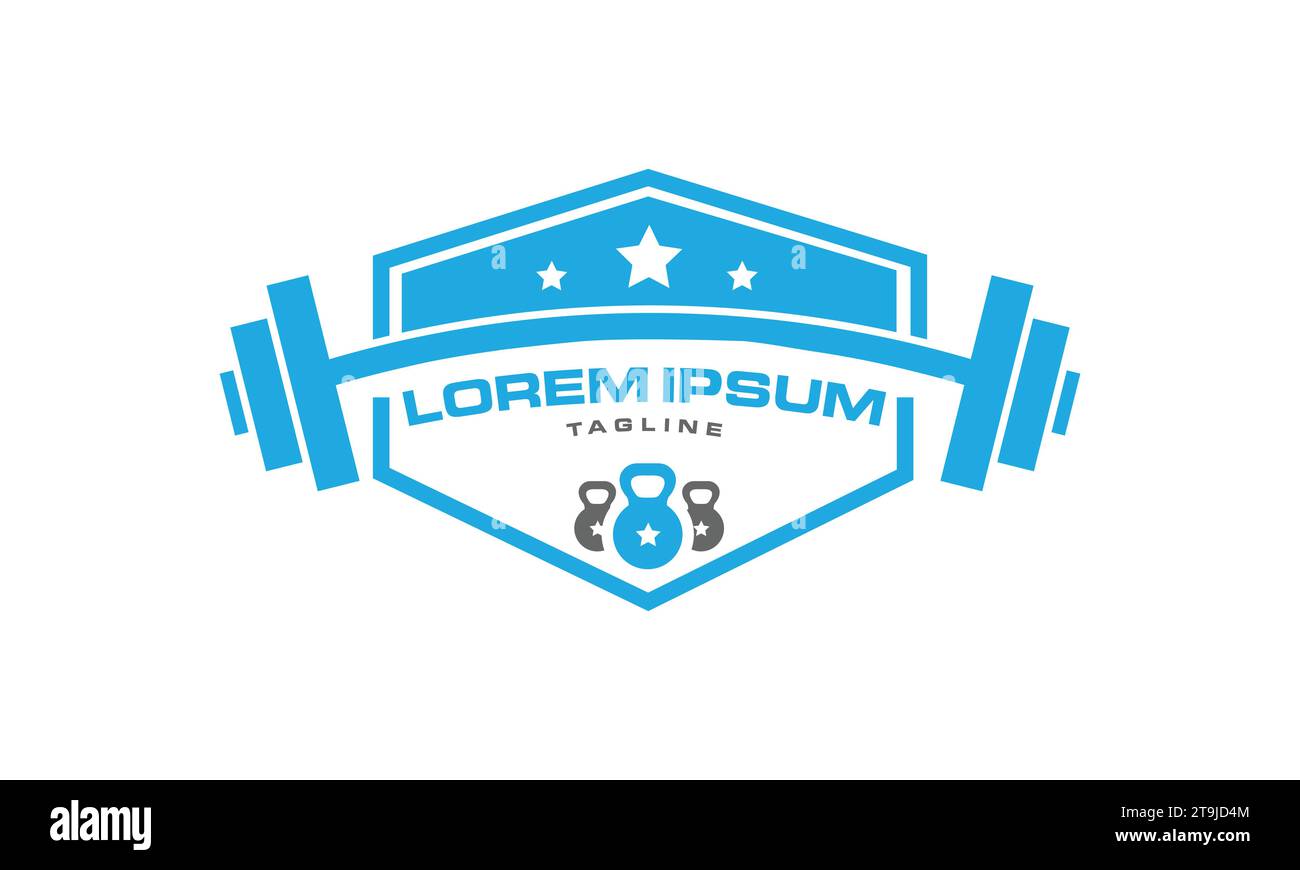 FITNESSSTUDIO Logo Design professionelles Logo Design Stock Vektor