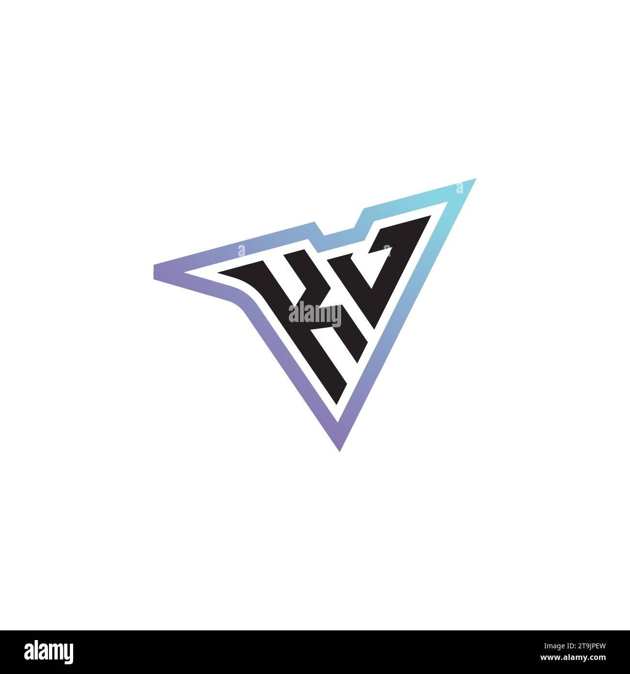 KJ Letter Kombination aus coolem Esport-Logo oder anfänglichem Gaming-Logo als inspirierendes Konzeptdesign Stock Vektor