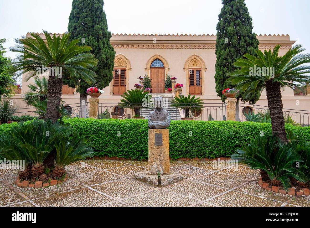 Villa Aurea im Tal der Tempel - Agrigento - Italien Stockfoto