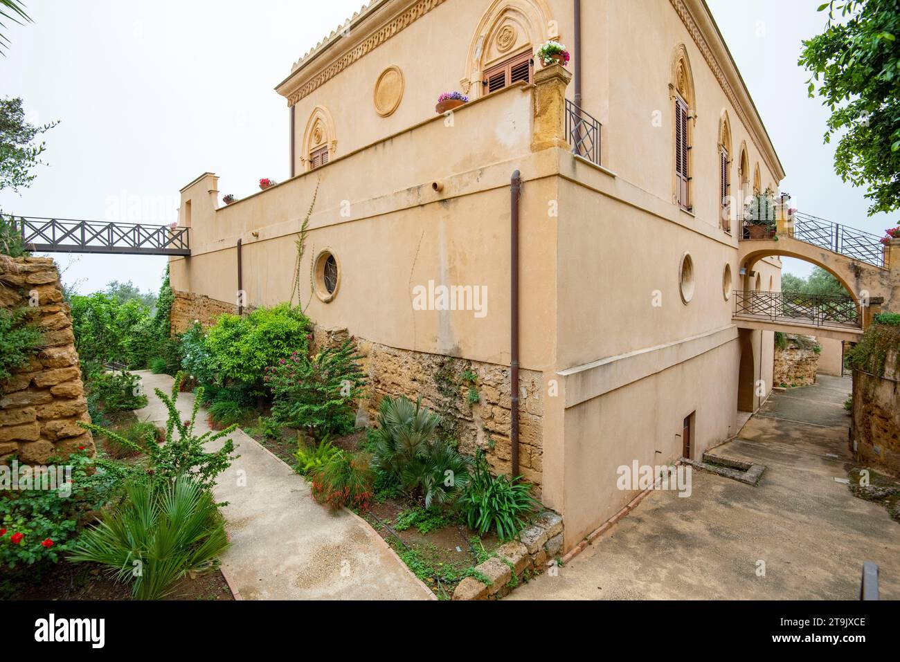 Villa Aurea im Tal der Tempel - Agrigento - Italien Stockfoto