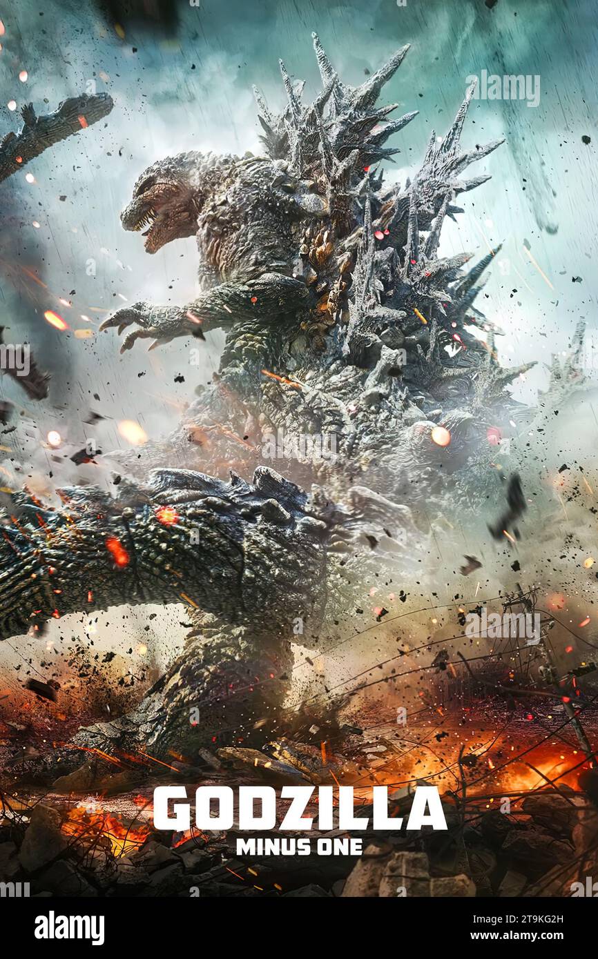 Godzilla minus ein Poster Stockfoto