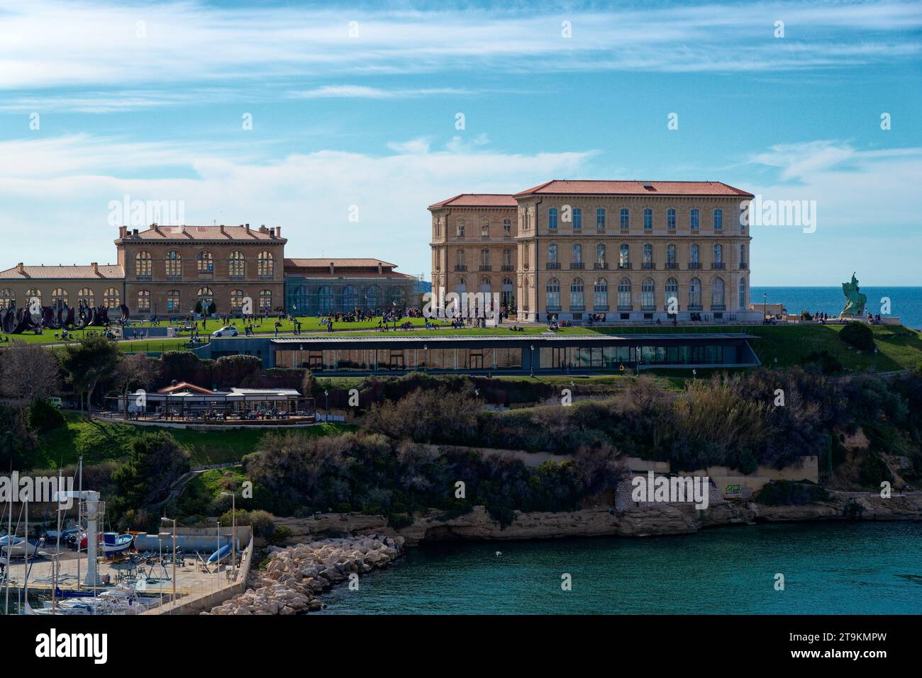 serie de Photos sur la ville de marseille depuis l'Esplanade de Notre Dame de la Garde - Marseille Fotos von der Esplanade von Notre Dame de la Garde Stockfoto
