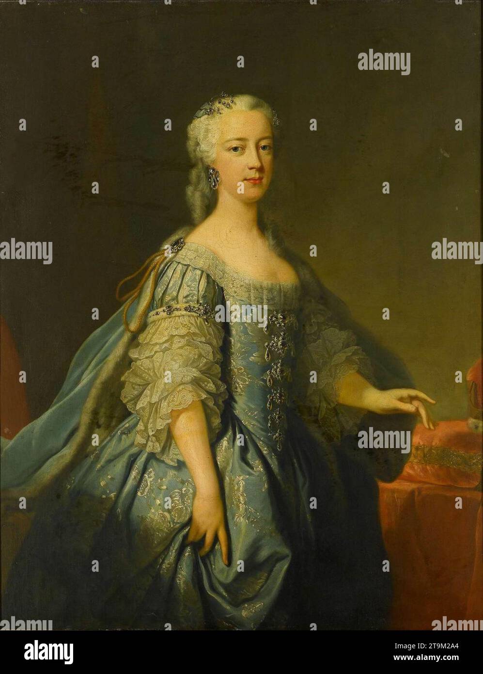 Porträt von Prinzessin Amelia um 1738 von Jean-Baptiste Van Loo Stockfoto