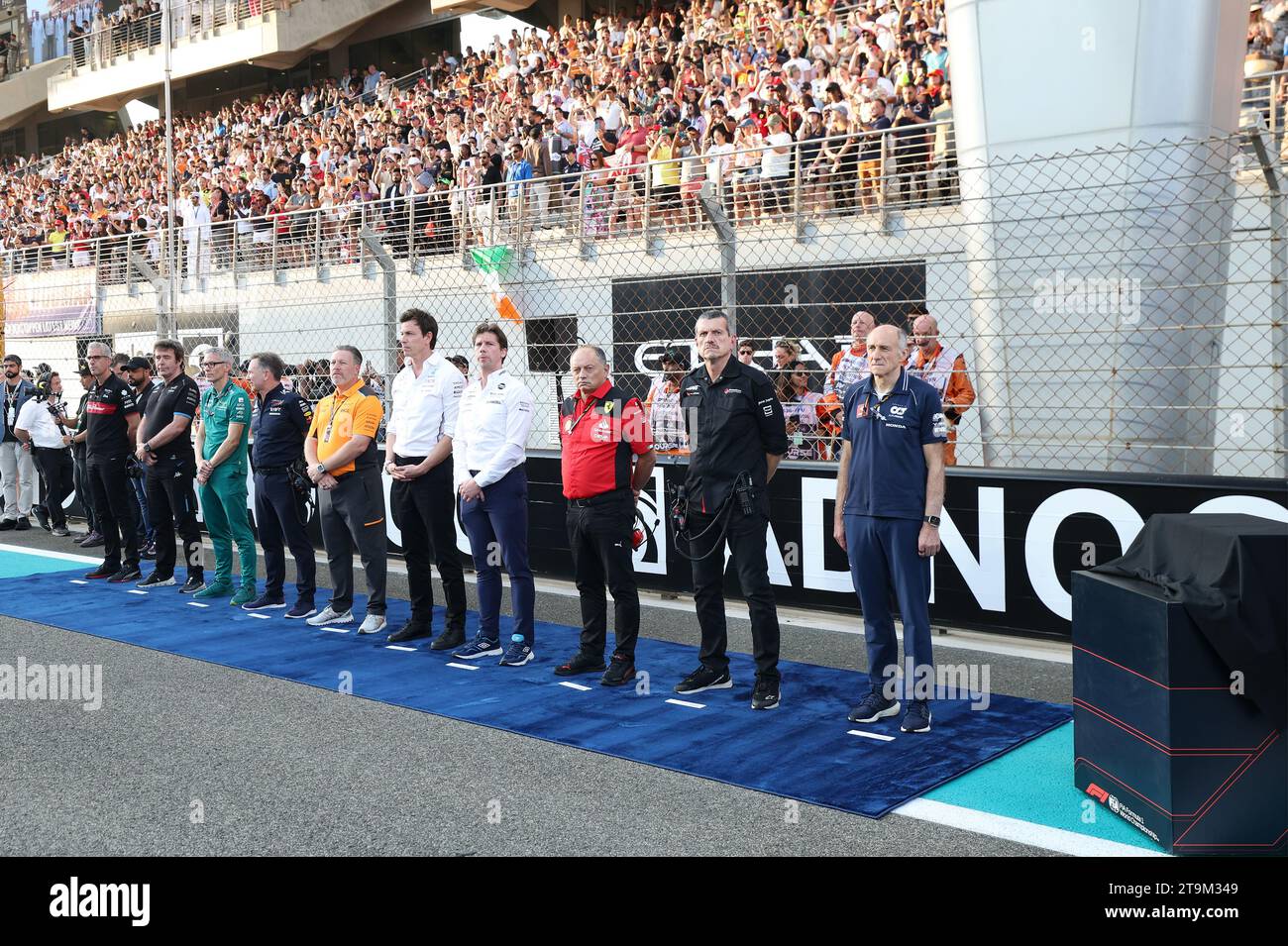 ALUNNI BRAVI Alessandro (ita), Geschäftsführer der sauber Group & Team Representative, Portrait FAMIN Bruno (fra), Executive Director of Alpine Racing, Portrait KRACK Mike (ger), Teamchef und CEO des Aston Martin F1 Teams, Portrait HORNER Christian (gbr), Teamleiter Red Bull Racing, Portrait BROWN Zak (usa), CEO von McLaren Racing, Porträt WOLFF Toto (aut), Teamchef und CEO des Mercedes AMG F1 Teams, Porträt VASSEUR Frederic (fra), Teamchef und Geschäftsführer der Scuderia Ferrari, Porträt STEINER Guenther (ita), Teamchef des Haas F1 Teams, Porträt TOST Franz (au Stockfoto