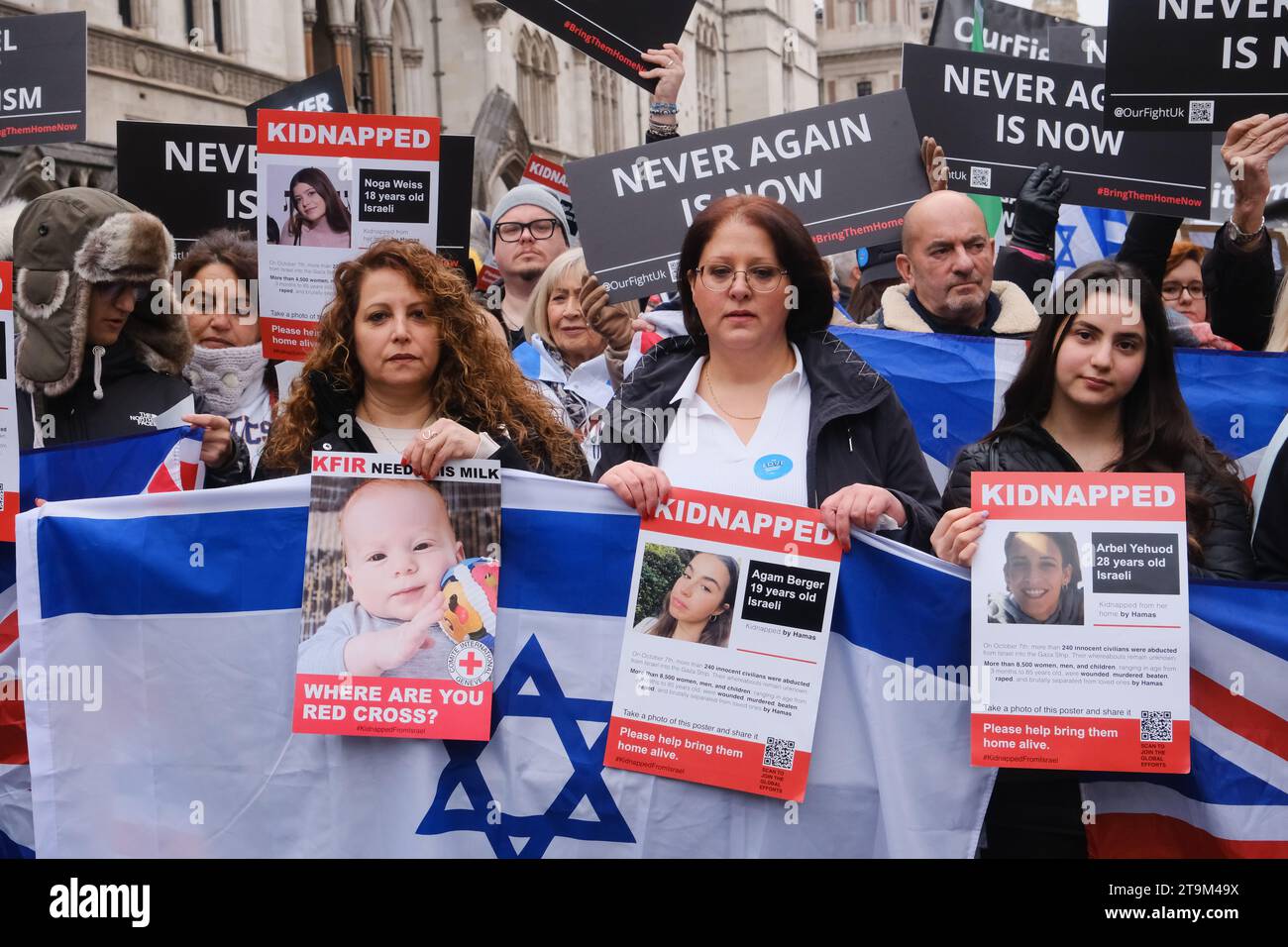 Strand, London, Großbritannien, 26. November 2023. Der Marsch gegen den Antisemitismus in Zentral-London. Quelle: Matthew Chattle/Alamy Live News Stockfoto