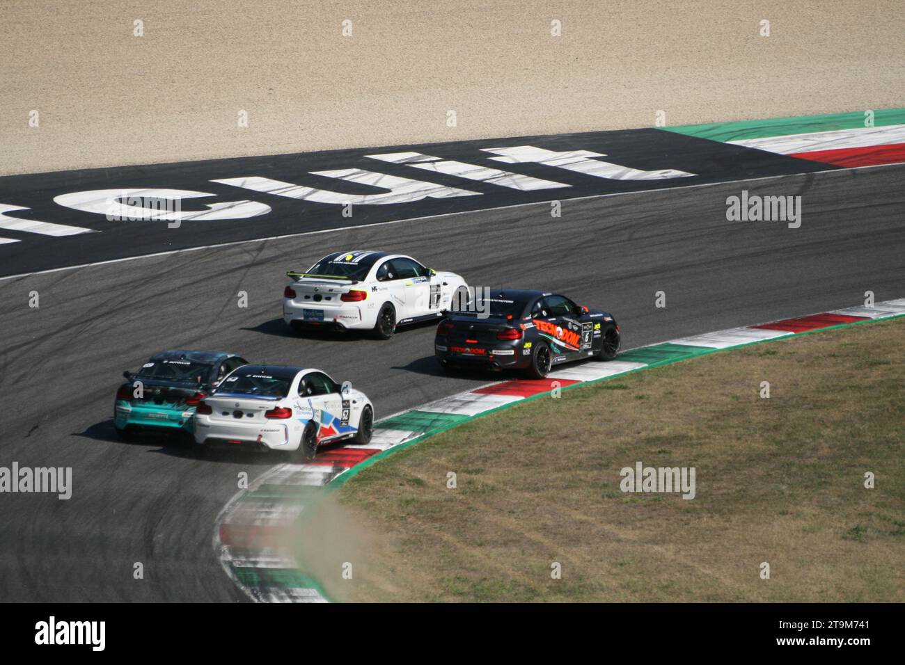 Foto auf der mugello-Rennstrecke während eines Rennens. Sitzung des bmw m2 cs Competition Stockfoto