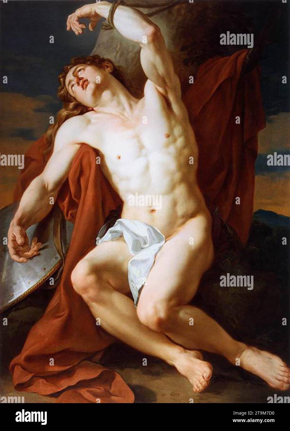 Das Martyrium von St. Sebastian - von Francois-Guillaume Menageot Stockfoto