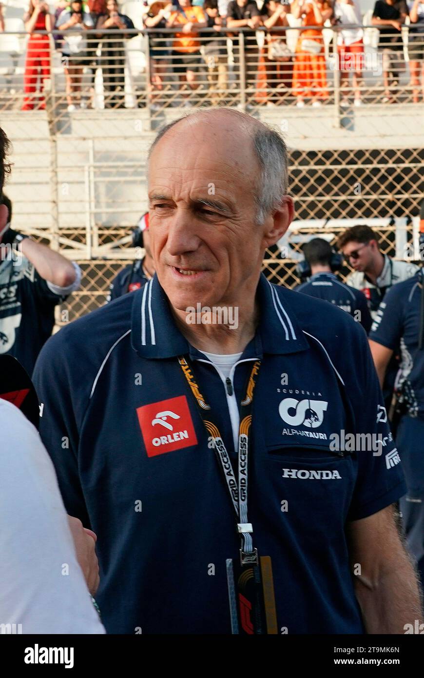 Abu Dhabi. 26. November 2023, Yas Marina Circuit, Abu Dhabi, Formel 1 Etihad Airways Abu Dhabi Grand Prix 2023, im Bild letztes Rennen für Teamchef Franz Tost (Scuderia Alpha Tauri) Credit: dpa Picture Alliance/Alamy Live News Stockfoto