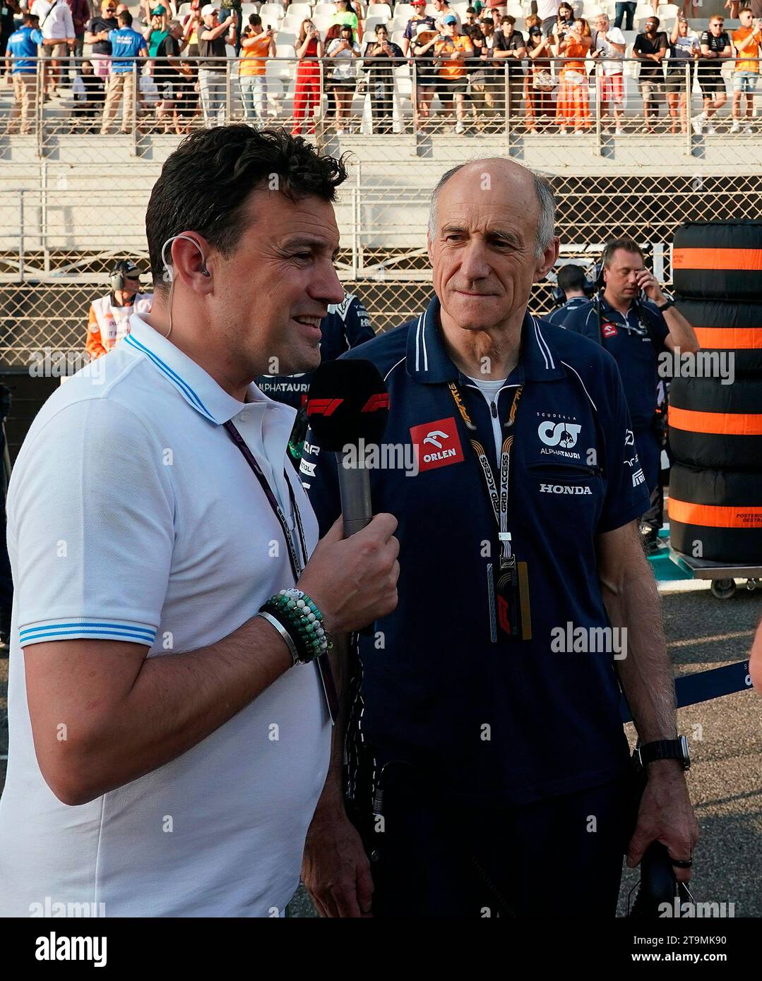Abu Dhabi. 26. November 2023, Yas Marina Circuit, Abu Dhabi, Formel 1 Etihad Airways Abu Dhabi Grand Prix 2023, im Bild letztes Rennen für Teamchef Franz Tost (Scuderia Alpha Tauri) Credit: dpa Picture Alliance/Alamy Live News Stockfoto