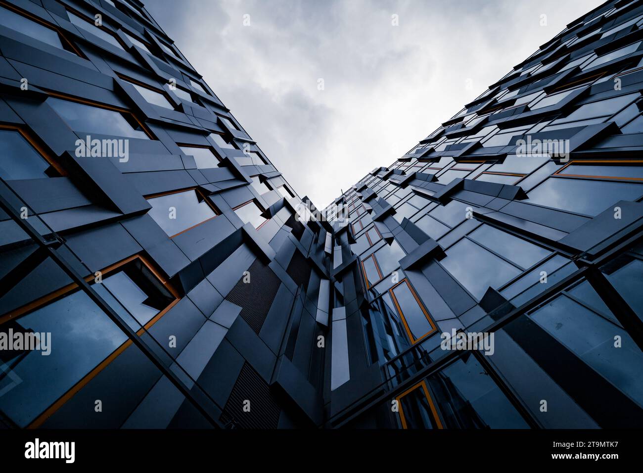 Moderne Architektur - Blick nach oben Stockfoto