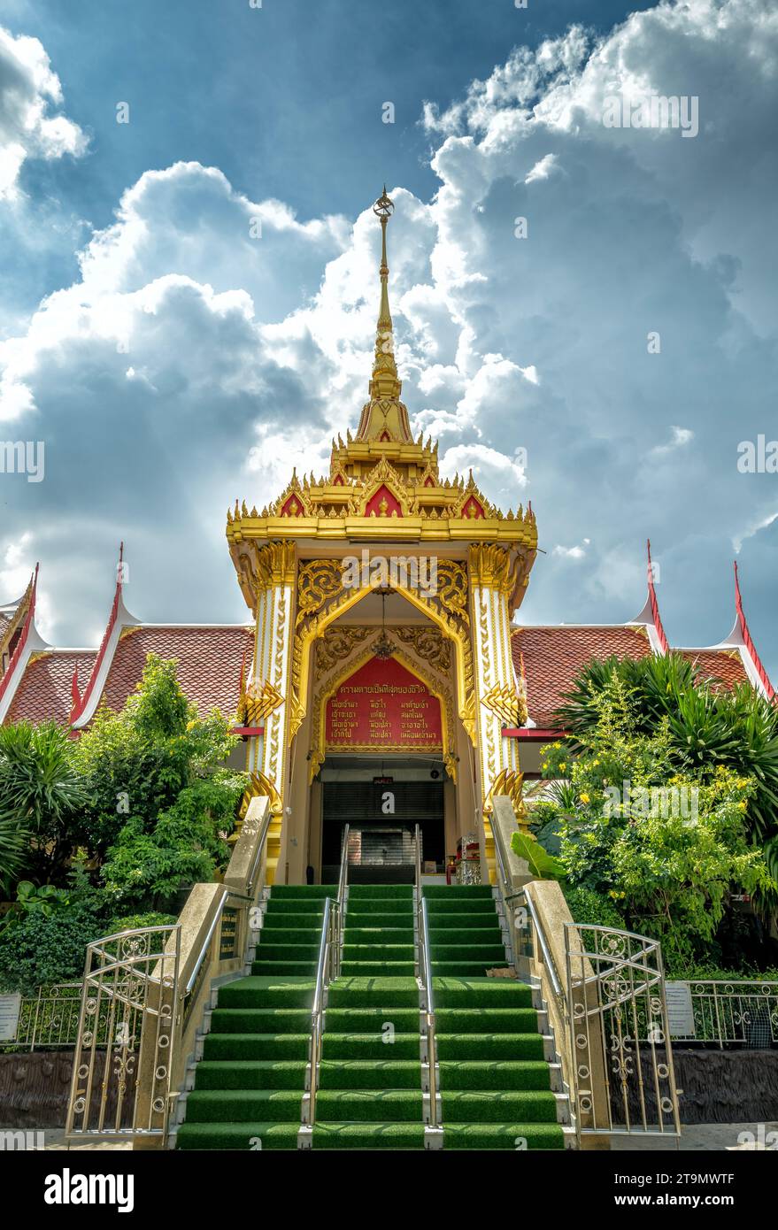 Wat Hua Lamphong Tempel Bangkok Thailand Stockfoto