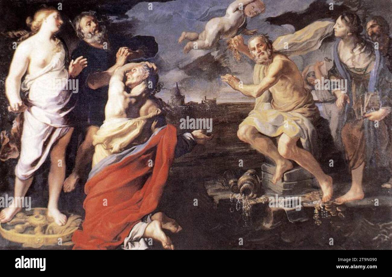 Allegorie des Glücks 1660 von Bernardino Mei Stockfoto