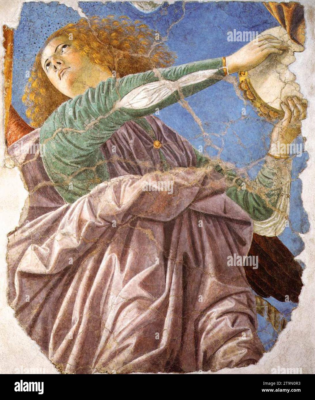 Angel mit Tambourine 1480-84 von Melozzo da Forli Stockfoto