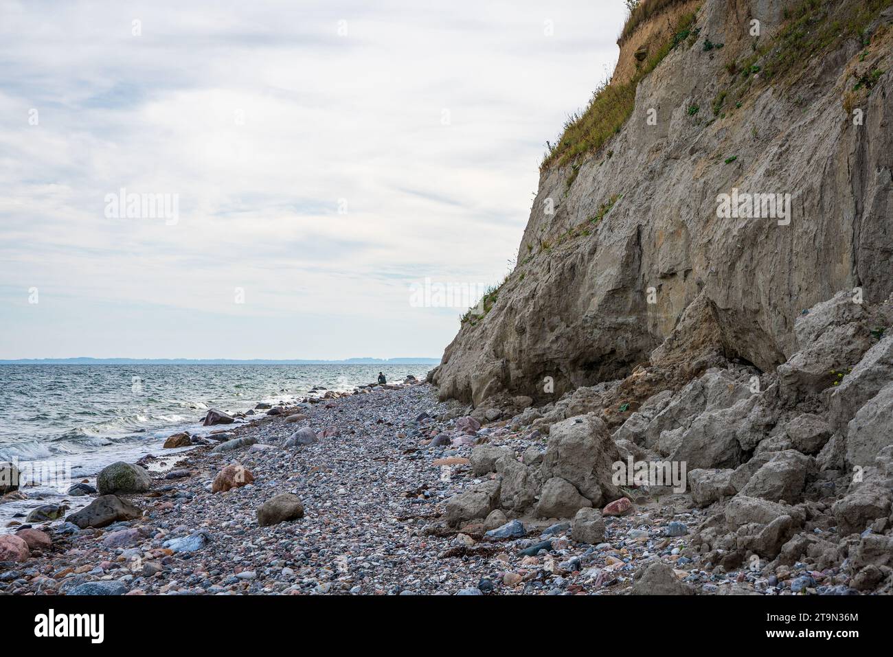 Steilküste in der Ostsee am Strand von Schönhagen. Stockfoto
