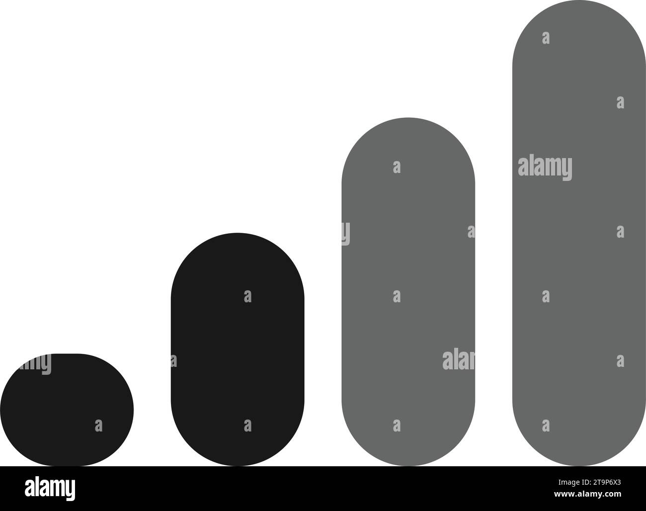 Vektor-Illustration Design für Mobilfunksignalsymbole Stock Vektor