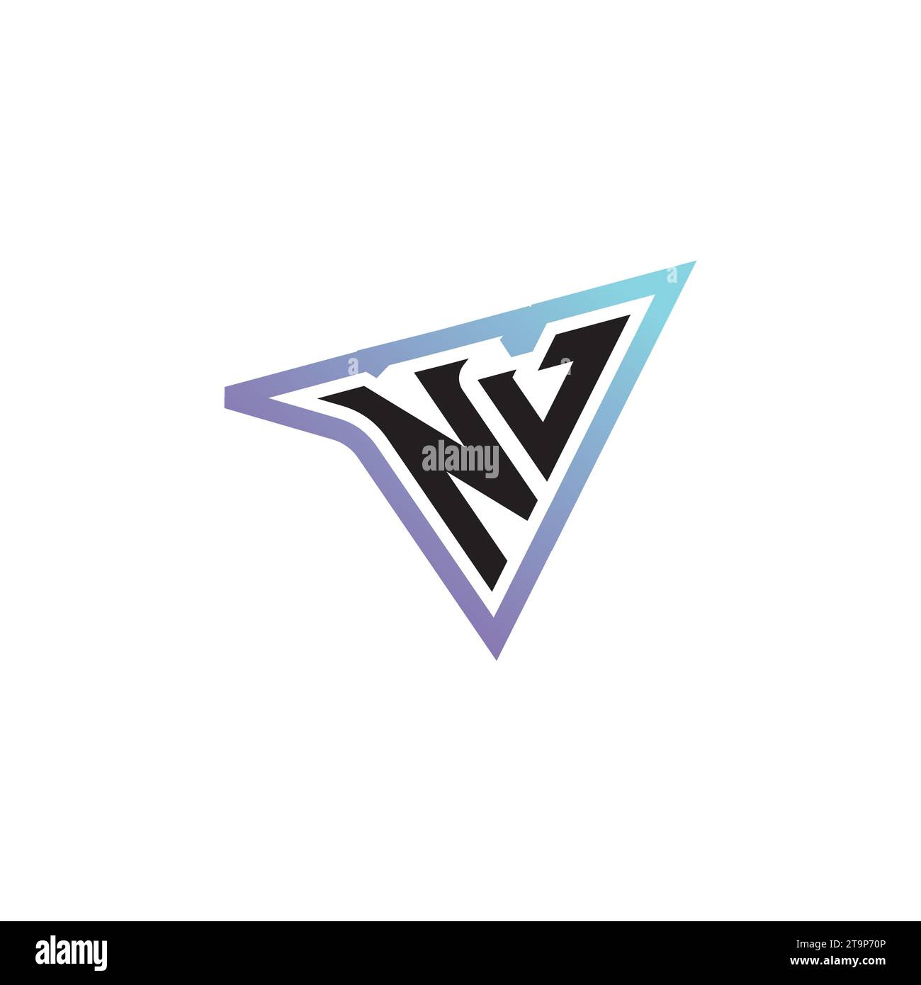 NJ Letter Kombination aus coolem Esport-Logo oder anfänglichem Gaming-Logo als inspirierendes Konzeptdesign Stock Vektor