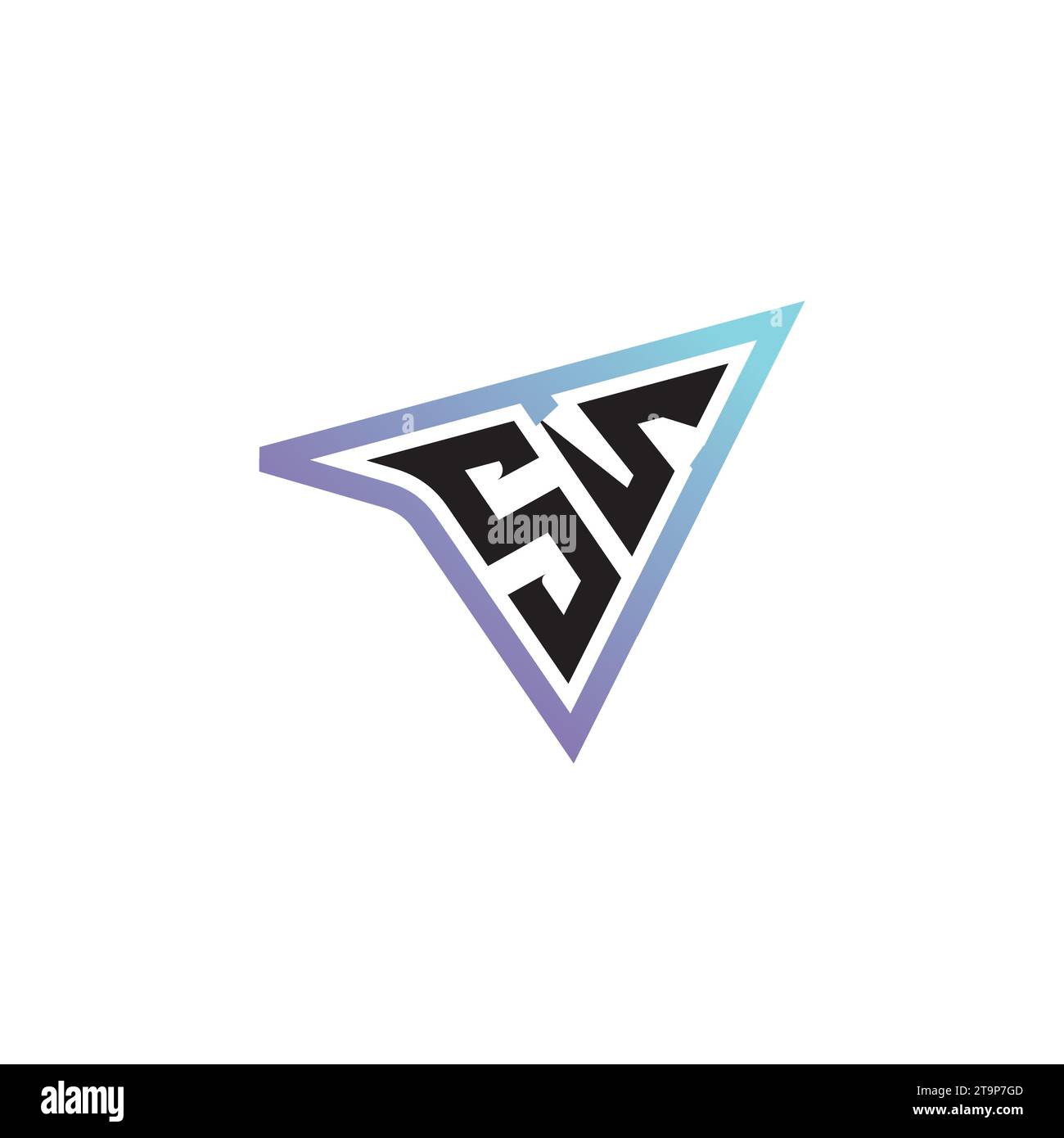 SS-Letter-Kombination cooles Esport-Logo oder Gaming-Initial-Logo als inspirierendes Konzeptdesign Stock Vektor