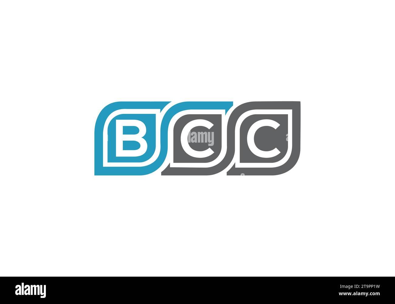 BCC Letter Logo Kombination Design Vektorvorlage. Logo für Gruppenbuchstaben BCC Stock Vektor