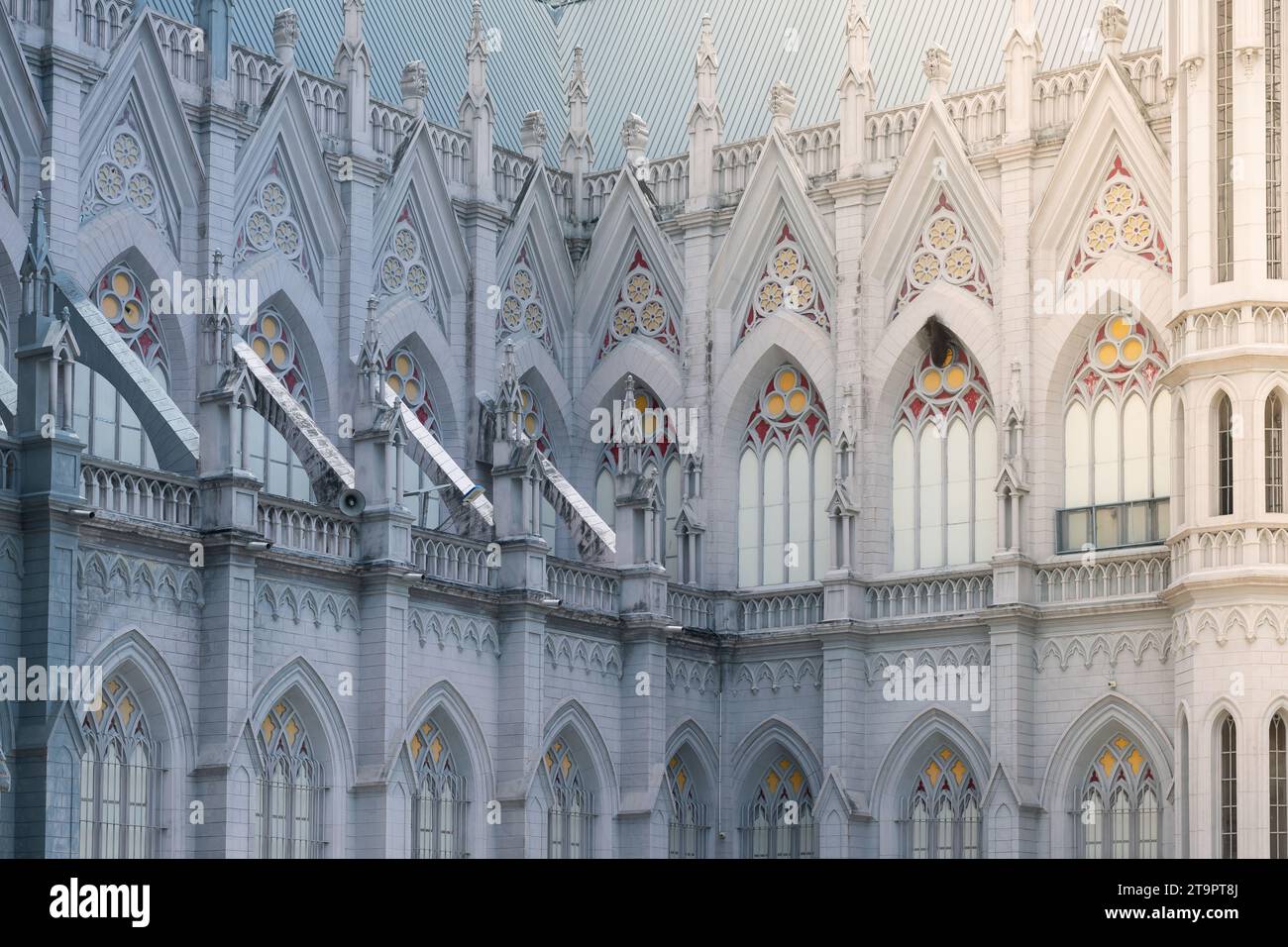 St. Die Philomena Cathedral ist eine katholische Kirche in Mysore, Karnataka, Indien Stockfoto