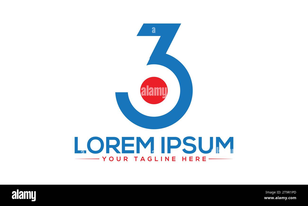 360 Logodesign einzigartiges und kreatives Logodesign Stock Vektor