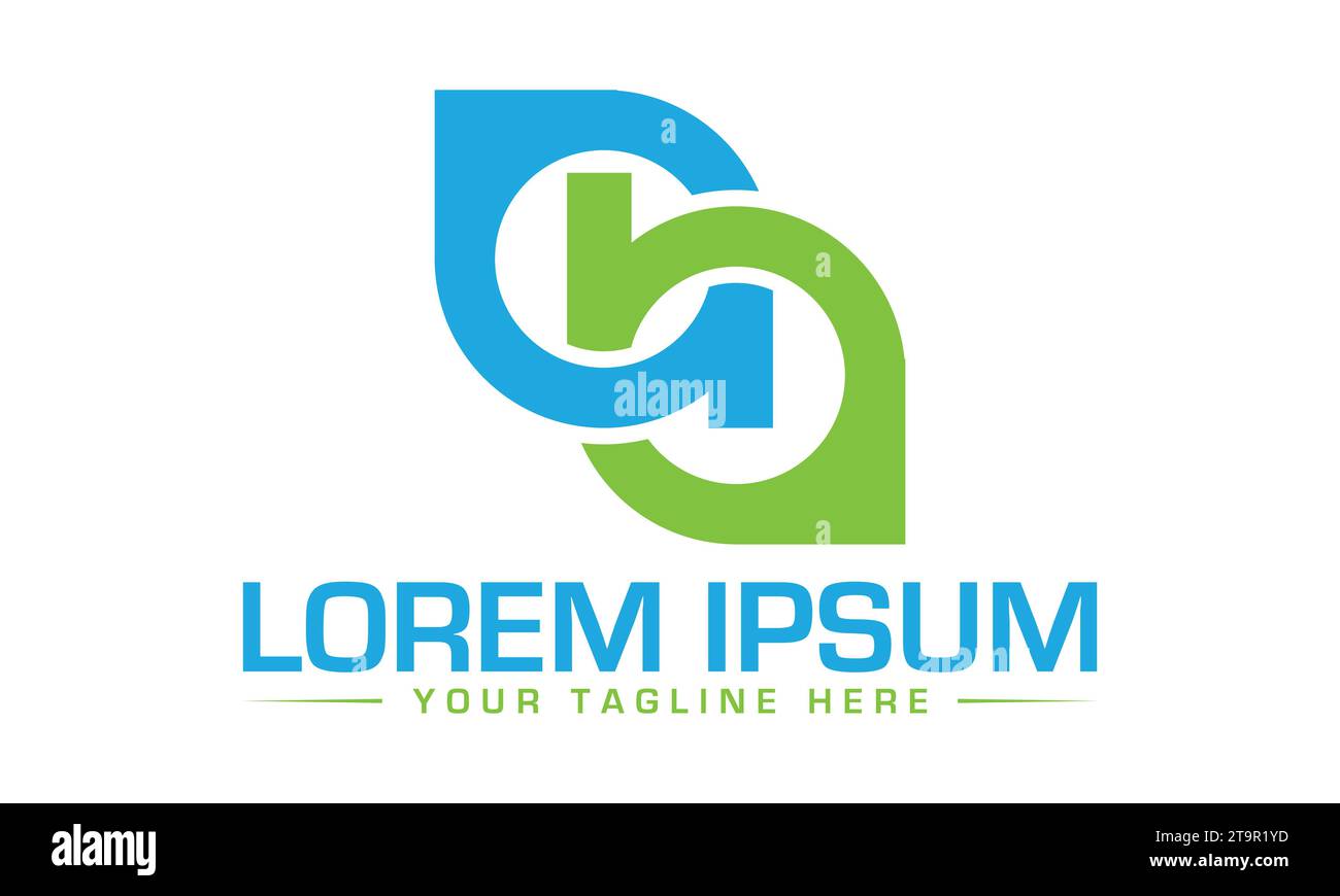 Ab-Logo-Design Kreatives und modernes Logo-Design Stock Vektor