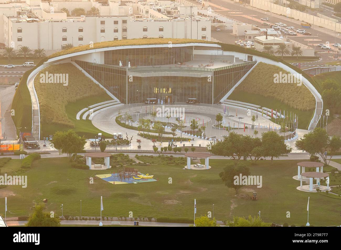 Die Internationale gartenbauausstellung 2023 fand im Bidda Park Doha Katar statt Stockfoto