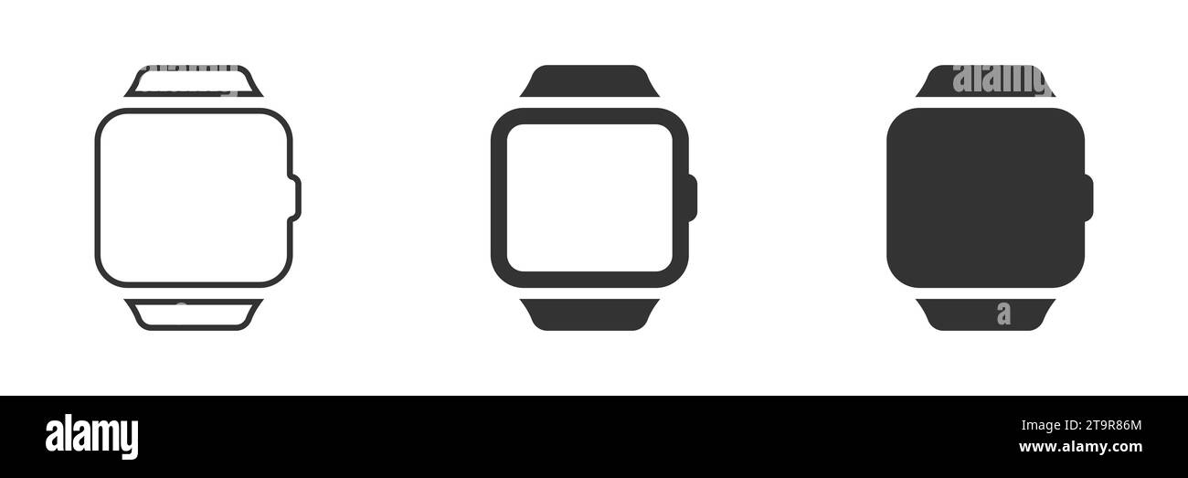 Symbol für digitale Uhr. Vektorabbildung Stock Vektor