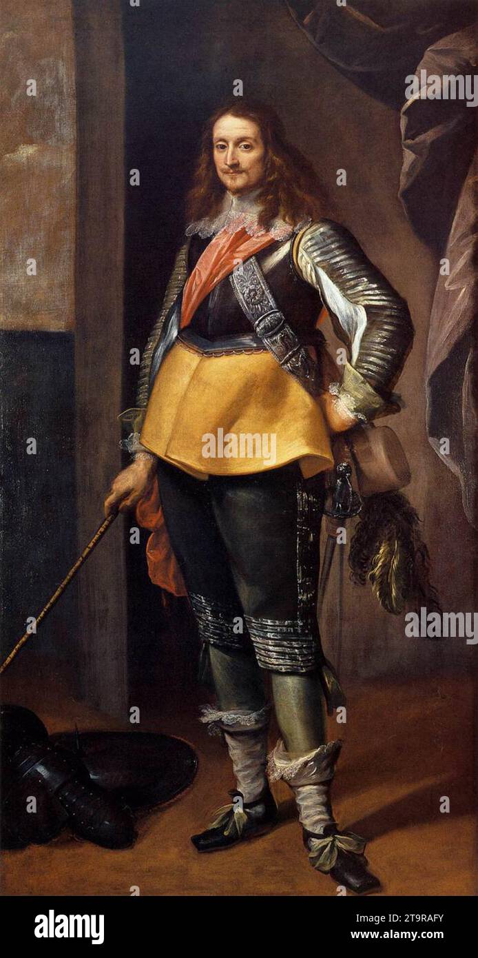 Porträt eines Gentleman in Armour 1650 von Carlo Francesco Nuvolone Stockfoto