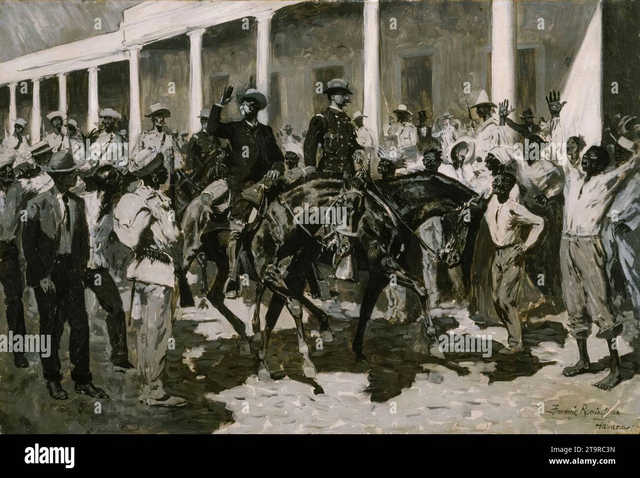 Frederic Remington, die Rückkehr von Gomez nach Havanna, Ölgemälde auf Leinwand, um 1899 Stockfoto