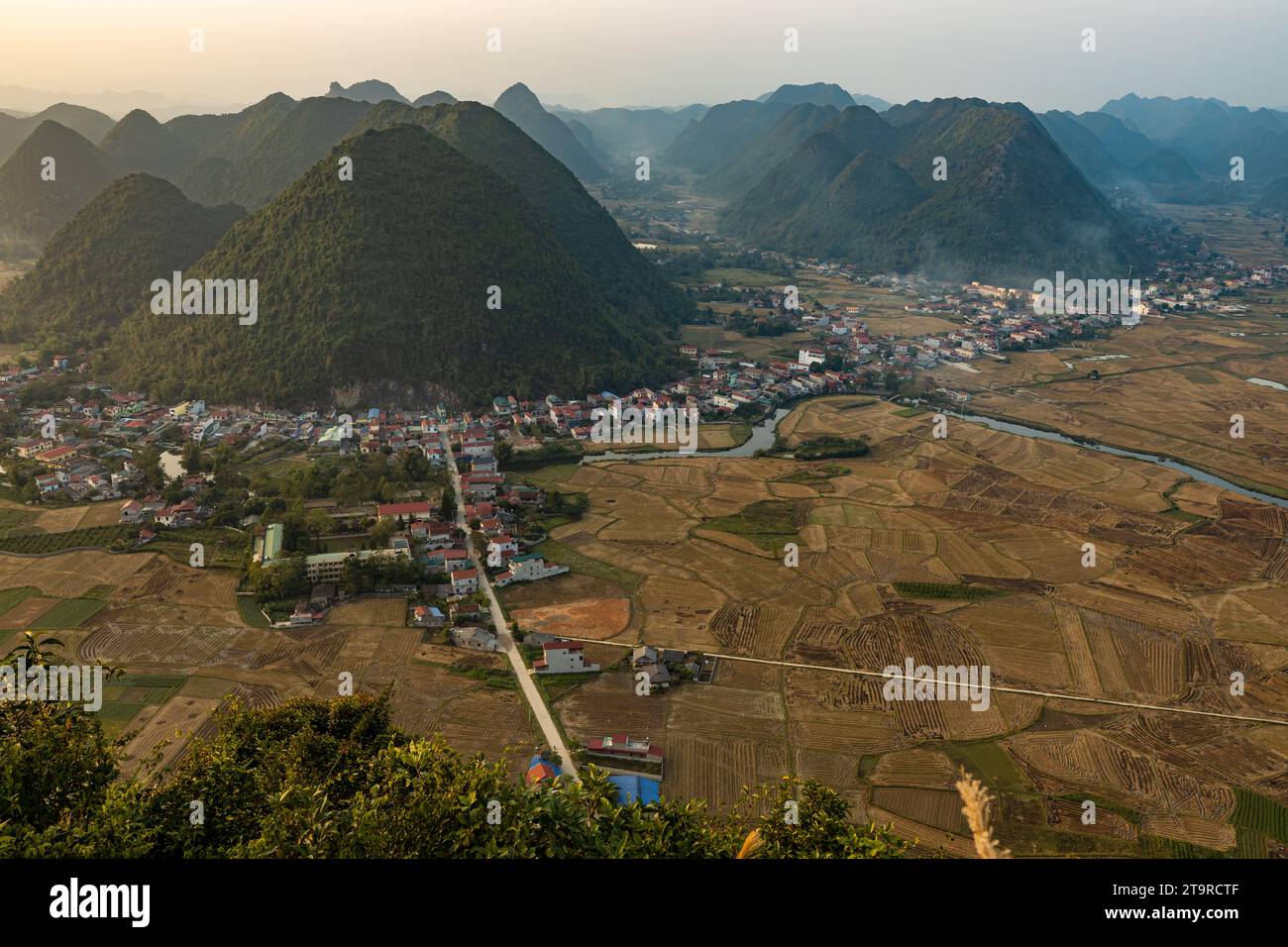 Das Bac Son Valley in Vietnam Stockfoto