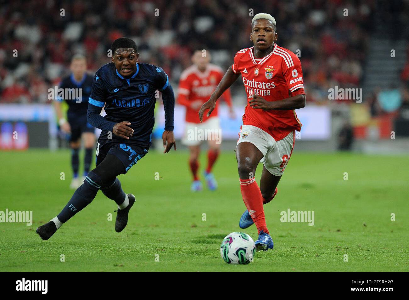 Lissabon, 25/11/2023 - SL Benfica hat heute Abend Famalicao im Estádio da Luz in Lissabon ausgetragen, in einem Spiel, das für die vierte Runde der TACA de Portugal der Saison 2023/2024 zählt. Florentino Luis (Álvaro Isidoro / Global Imagens) Stockfoto