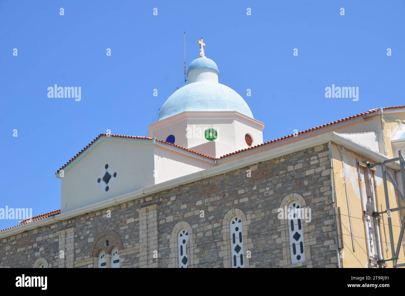 Griechenland, die Nordägäis, die Insel Samos die Vilagge Pythagoreion, Kokkari und Vourliotes Stockfoto