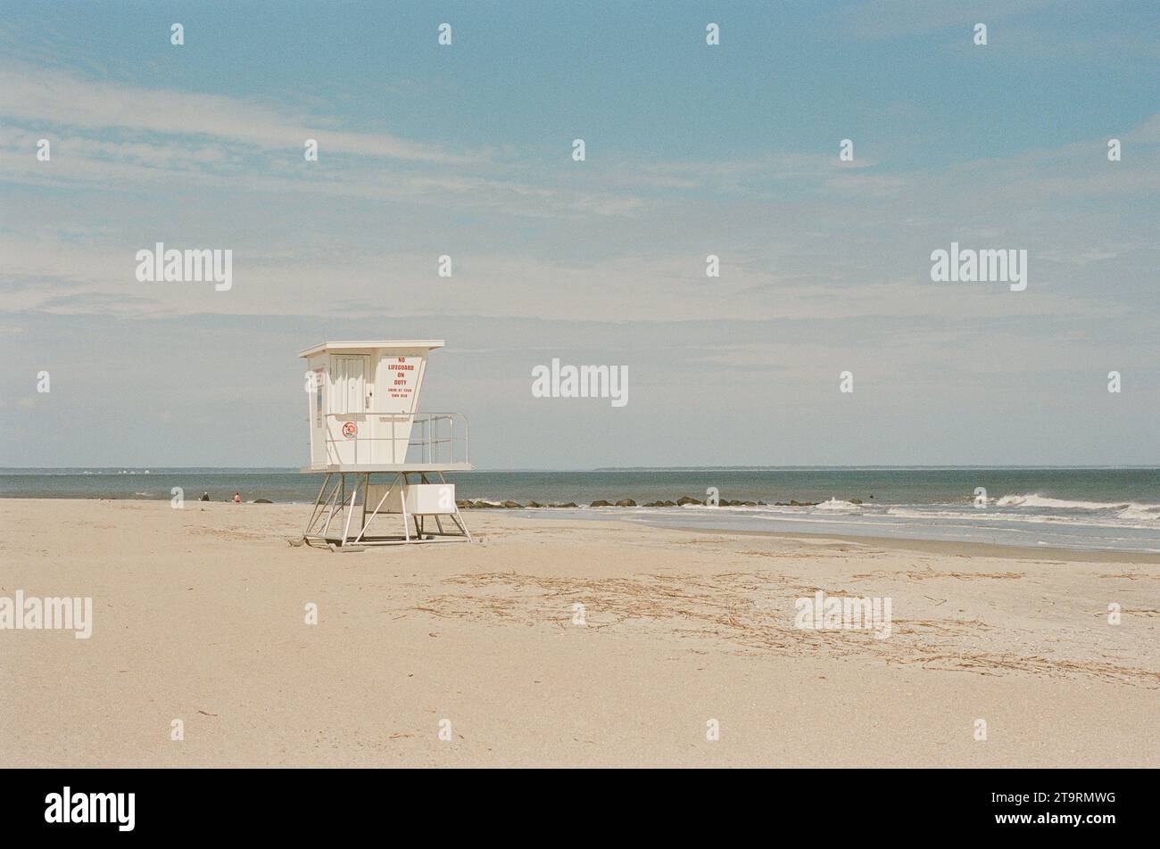 Schutzhütte in Tybee Island Georgia Stockfoto