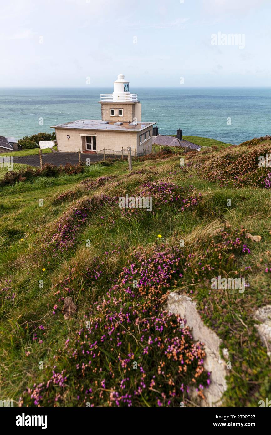 Bull Point Leuchtturm Mortehoe, North Devon, Großbritannien, England, Bull Point Leuchtturm, Mortehoe, Leuchtturm, Leuchttürme, Devon, Devon Coast, Stockfoto