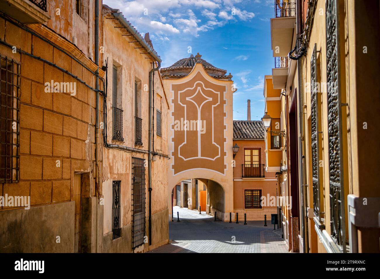 Arch von San Roque oder Granada Tor aus dem 17. Jahrhundert, Jumilla, Murcia, Spanien Stockfoto