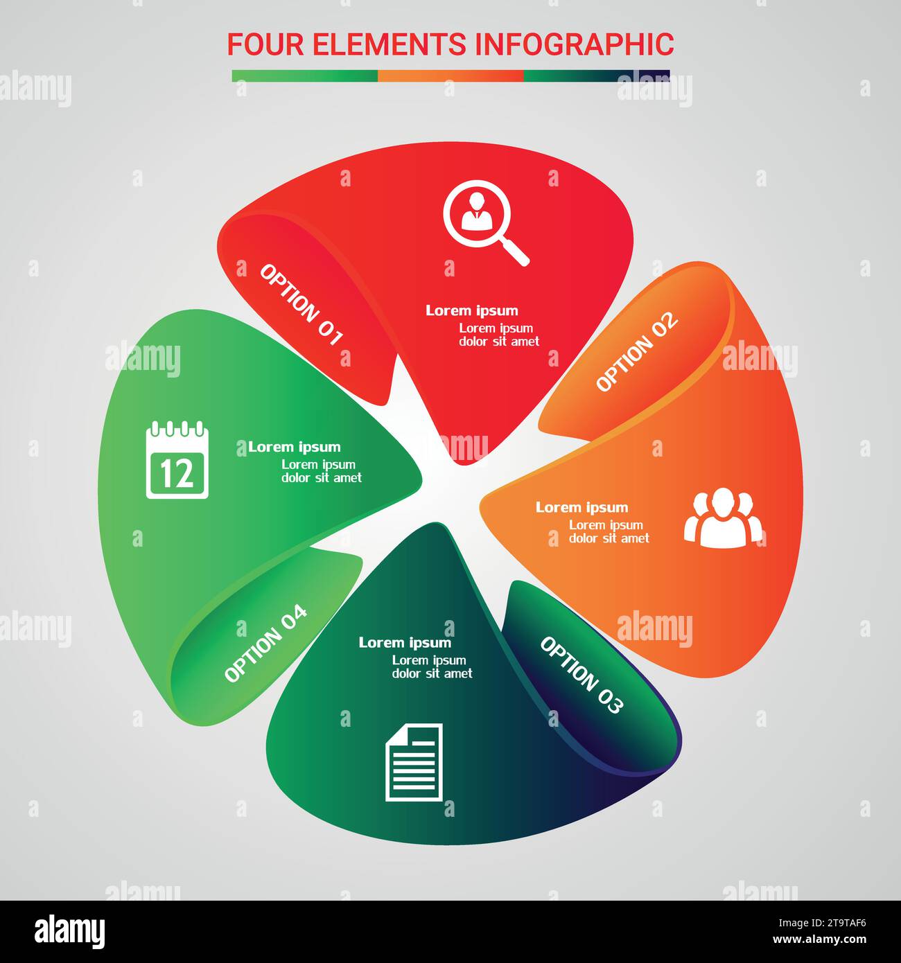 Infografik-Design-Vektor und Marketing-Symbole können für Workflow-Layout, Diagramm und Jahresbericht verwendet werden. Geschäftskonzept mit 3, 4, 5; 6, 7 und 8 Schritten. Stock Vektor