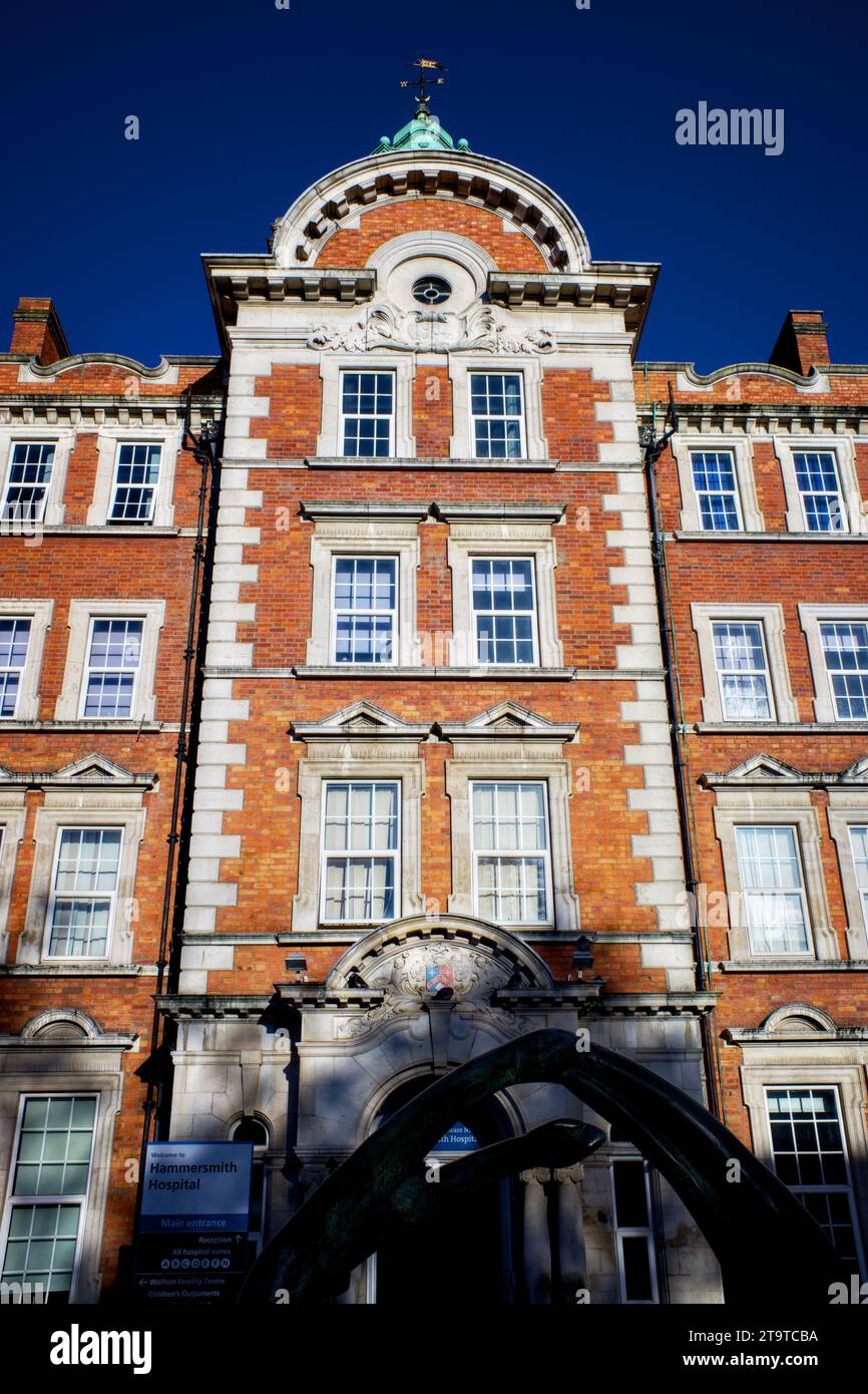 Hammersmith Hospital, du Cane Road, Borough of Hammersmith & Fulham, London, England, Großbritannien Stockfoto