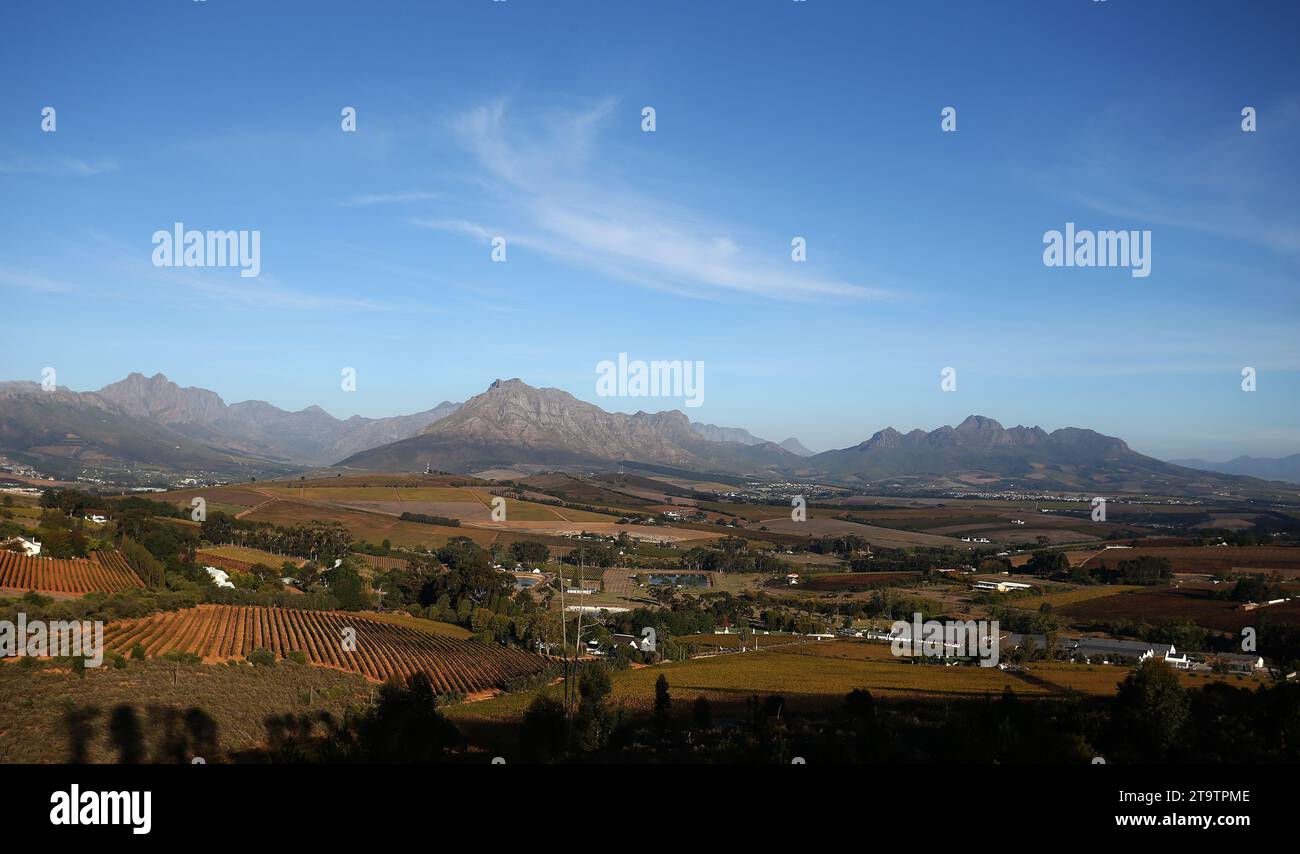 Stellenbosch-Tal Stockfoto