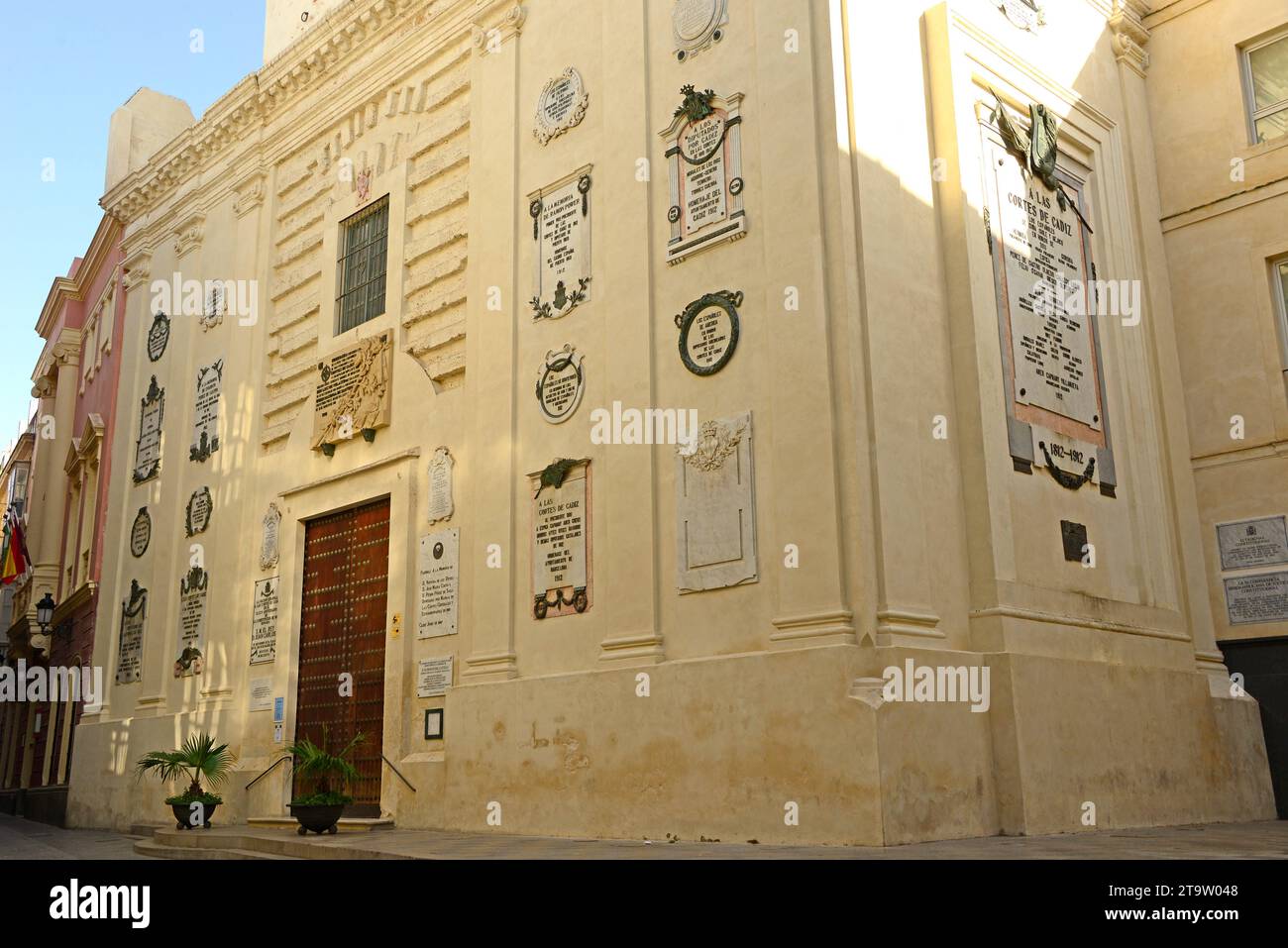 Oratorio de San Francisco Neri (Las Cortes de Caciz). Andalusien, Spanien. Stockfoto