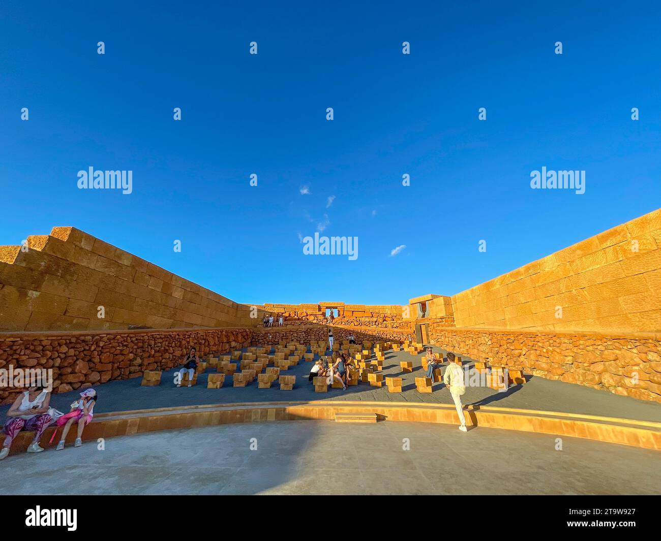 Italien, Sizilien, Santo Stefano Quisquina, Andromeda Theater Stockfoto