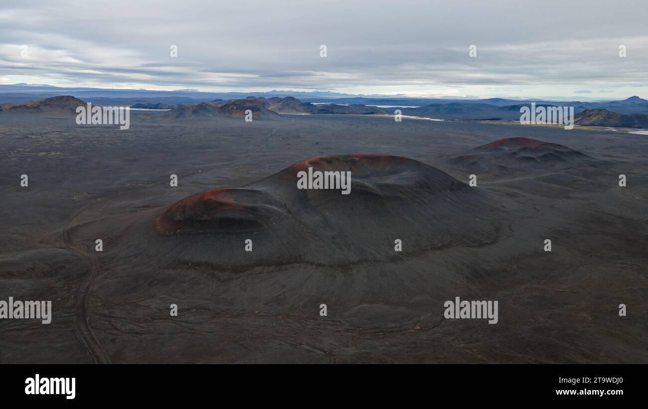 Blahylur-Krater, Island Stockfoto