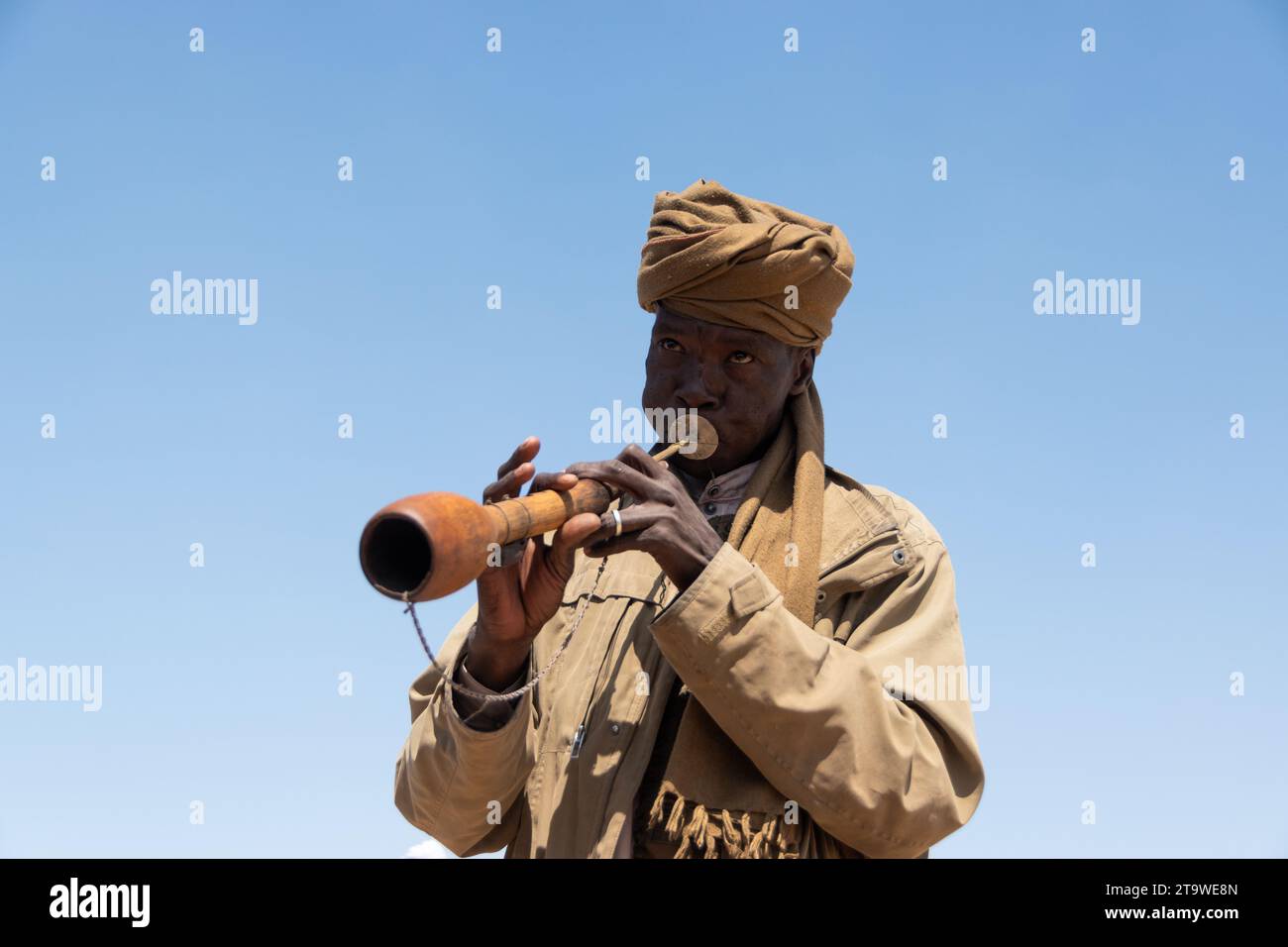 Menschen rund um den Tschadsee, Tschad, Zentralafrika Stockfoto