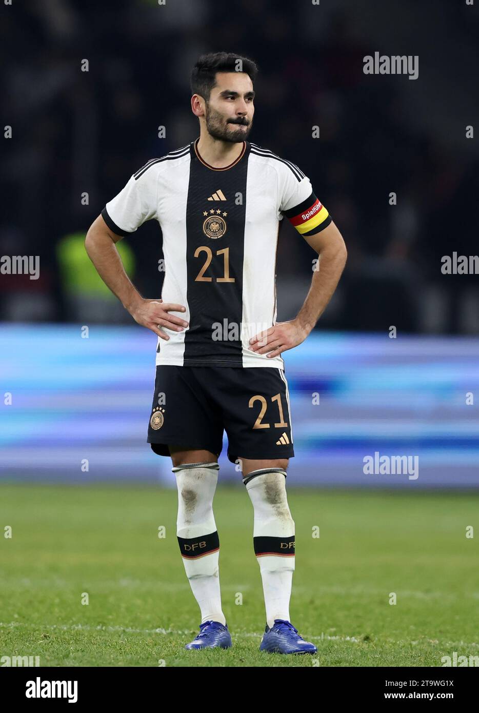 enttŠuscht Ilkay Guendogan of Germany Fussball LŠnderspiel Deutschland - TŸrkei 2:3 18.11.2023 © diebilderwelt / Alamy Stock Stockfoto