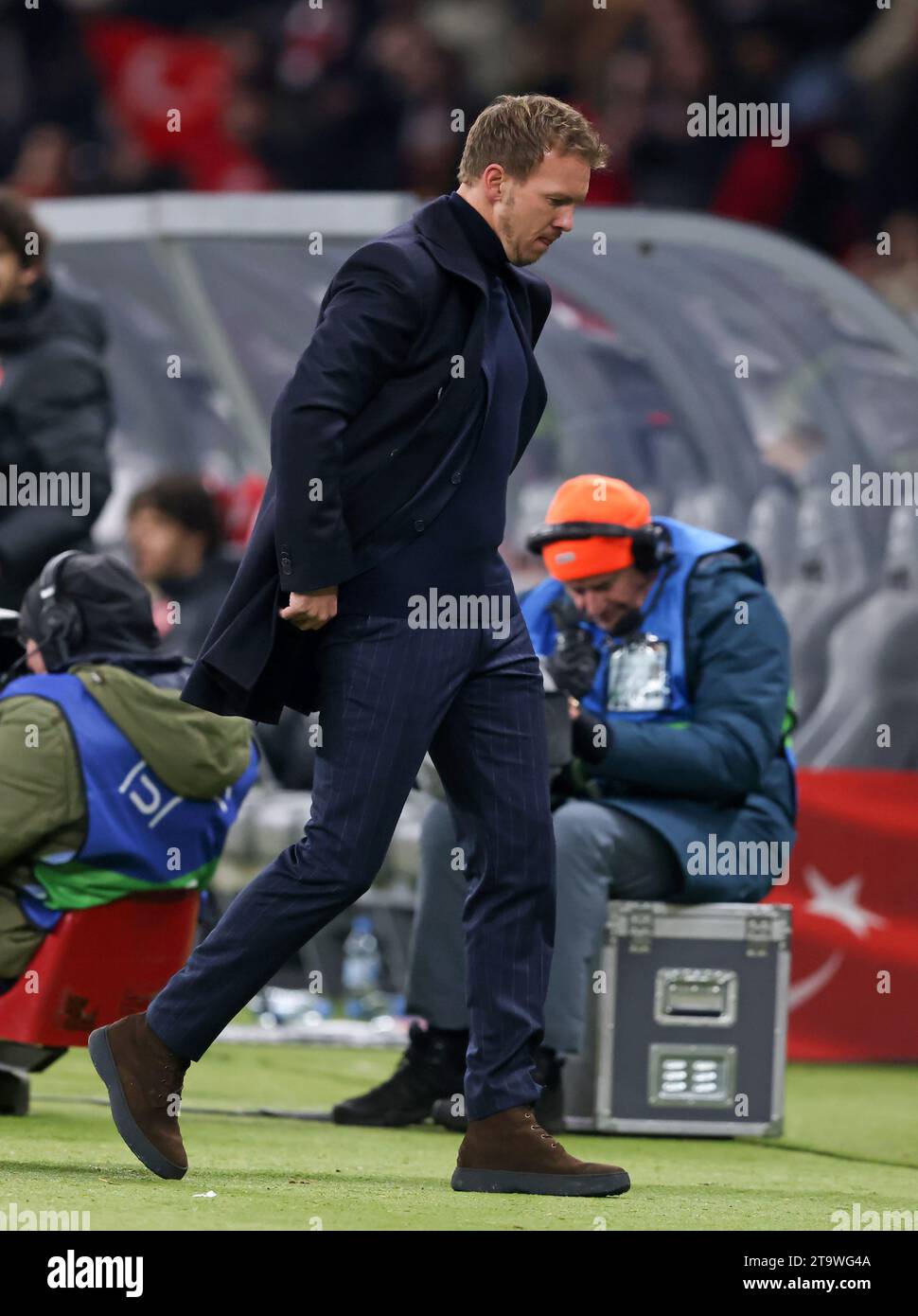 enttŠuscht Julian Nagelsmann Cheftrainer des Deutschland Fussball LŠnderspiel Deutschland - TŸrkei © diebilderwelt / Alamy Stock Stockfoto