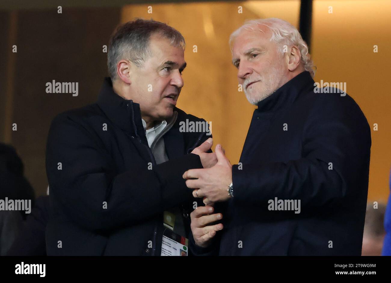 Andreas Rettig und Sportdirektor Rudi Voeller von Deutschland Fussball LŠnderspiel Deutschland - TŸrkei © diebilderwelt / Alamy Stock Stockfoto