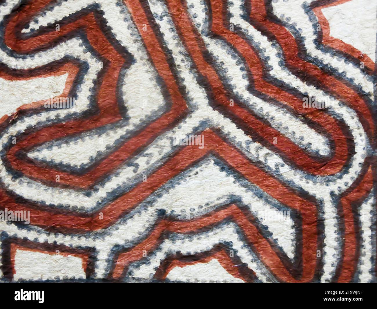 Pacific Island Tapa Cloth Stockfoto