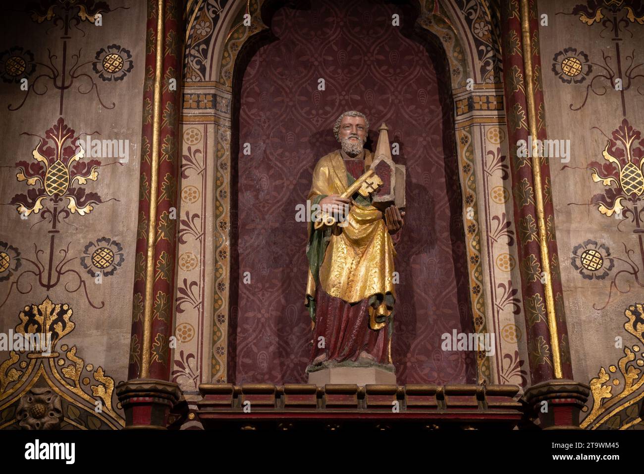 St. Peter Kapelle, St. John the Baptist Church, Burford, Oxfordshire, England, Großbritannien Stockfoto