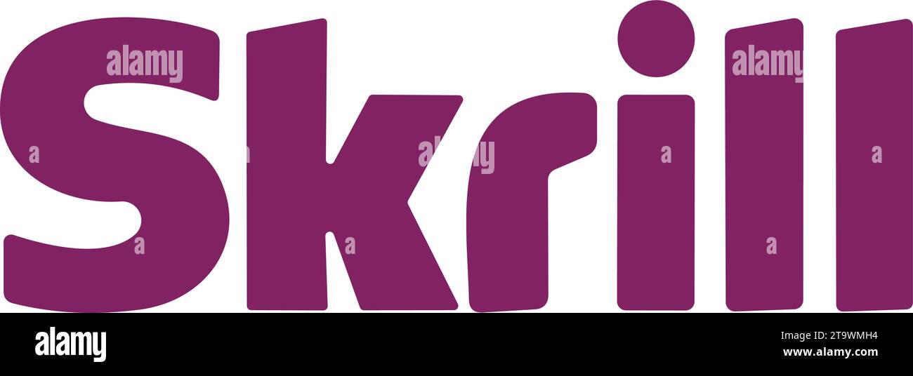 Symbol für Skrill Online-Zahlungsmethoden. Schaltfläche „E-Commerce-Zahlung“. Vektor. Internationales Zahlungsdienstleister. Stock Vektor