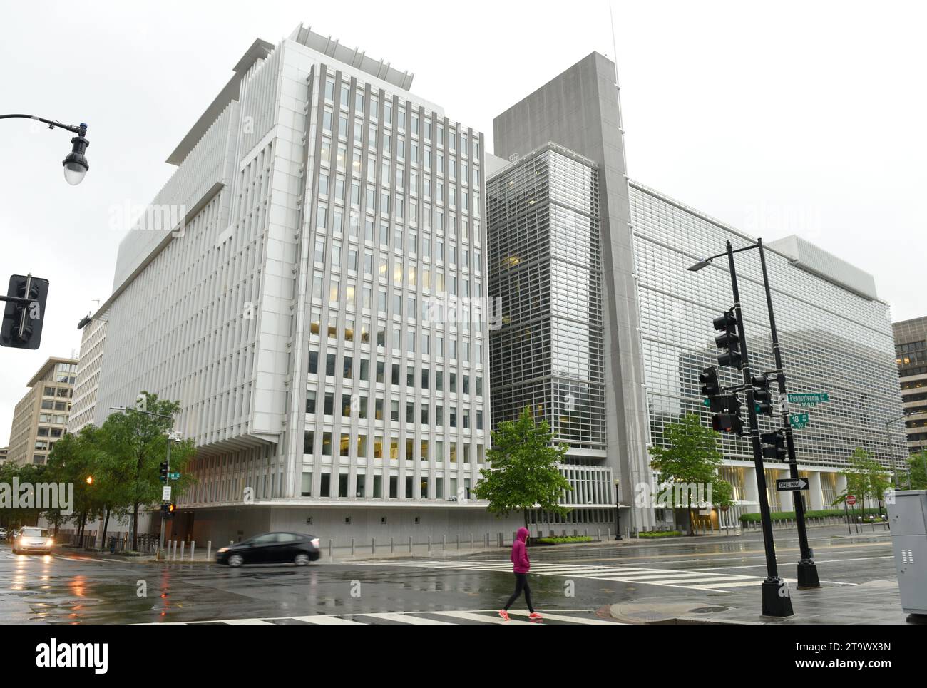 Washington, DC - 4. Juni 2018: Das Hauptgebäude der Weltbank in Washington. Stockfoto